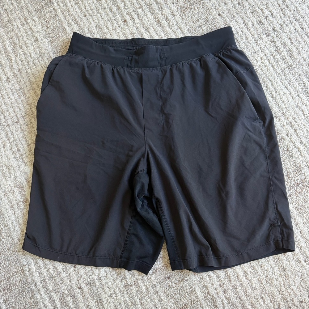 Lululemon Pace Breaker Shorts Mens Medium Black Running Training Athletic Gym
